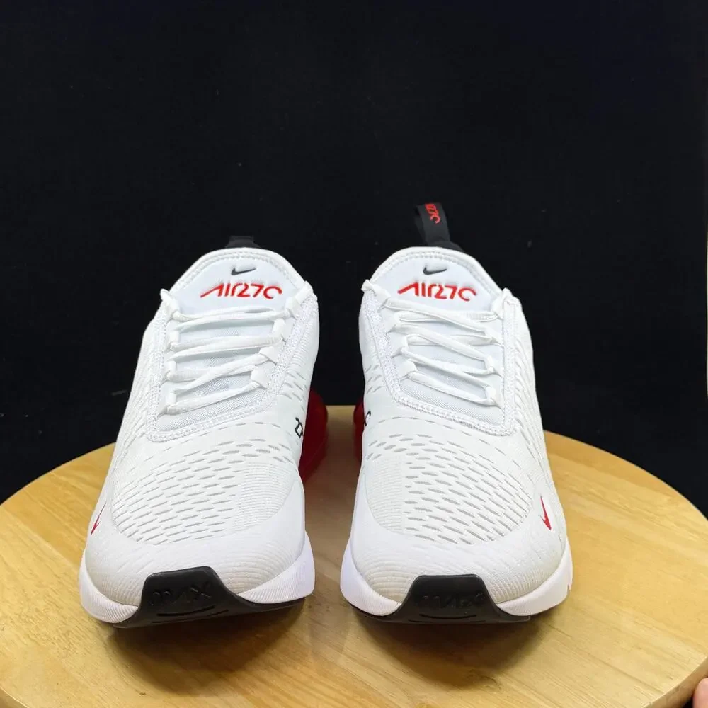 Nike Air Max 270 White University Red Black BV2523-100 Men's Size 11 NEW Shoes